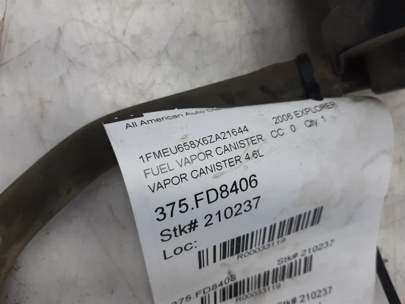 06 07 Ford Explorer Fuel Vapor Canister 6L2Z9D653A - Image 4 of 4