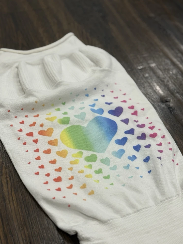 Saco de dormir Rainbow Hearts Swaddlelini Swaddle para recién nacido talla pequeña Foto 3 de 4