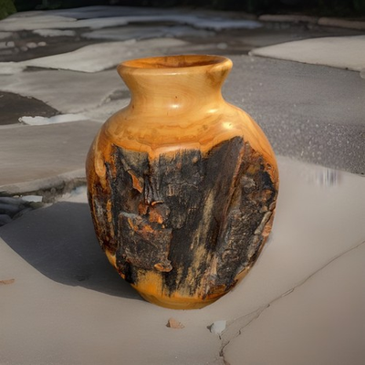 #ad #ad Mark Campbell Gorgeous Vintage Turned Burl Wood Art Vase $575.00