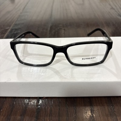 Burberry Eyeglasses B 2108 3001 Black Square Frame Italy 54[]16 140