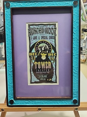 Custom Framed Rusted Root Concert Handbill by Mark Arminski