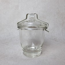 Petit Pot Pyrex - Vintage Verre épais Moulé - Fermeture Métal