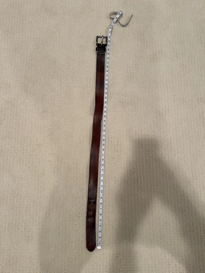 Abercrombie & Fitch Men’s Classic Brown Leather Belt Size 30 Vintage - Image 2 of 4