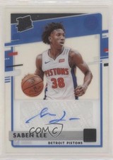 2020-21 Panini Clearly Donruss Rated Rookie Saben Lee #RRA-SBL Auto 09eq