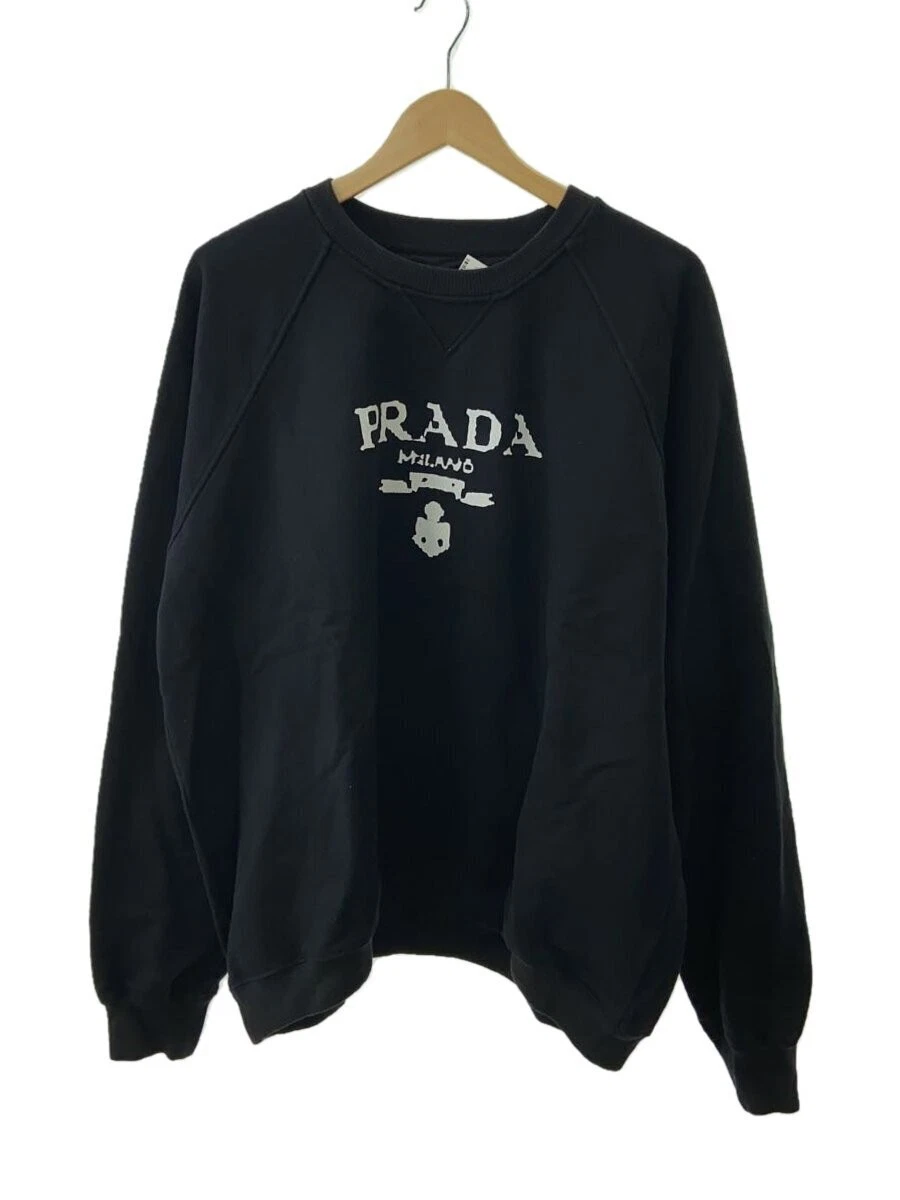 Felpa PRADA XL cotone BLK UJL190 S202 1YB