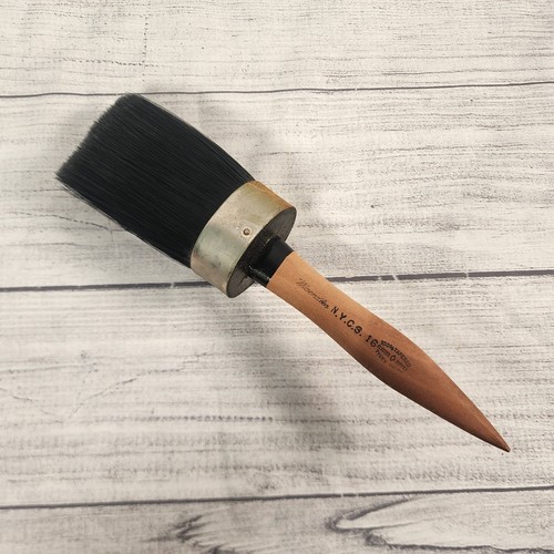 Maendler N.Y.C.S. 16 Round Sash Paint Brush Tynex Nylon Wood Handle USA Made