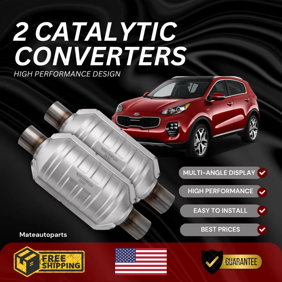 Convertidor Catalítico Dos Para Kia Sportage 2.25" Alta Calidad Mejor Material Foto 2 de 4