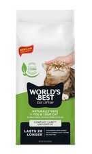 WORLD'S BEST CAT LITTER Comfort Care Unscented, 32-Pounds - Natural Ingredien...