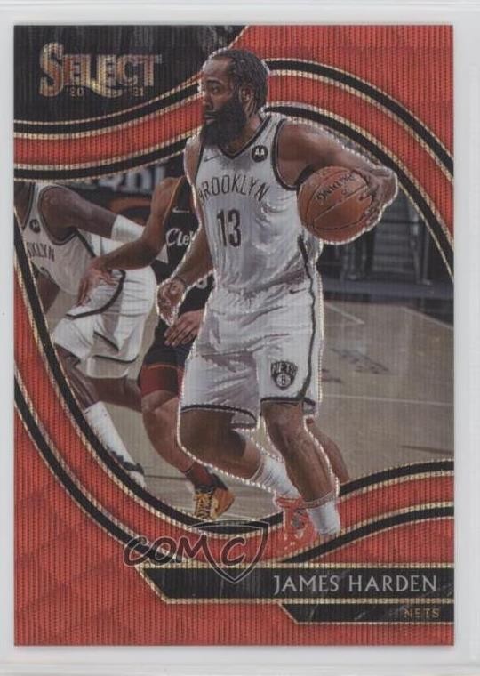 2020-21 Panini Select Courtside Red Wave Prizm James Harden #212 1t9