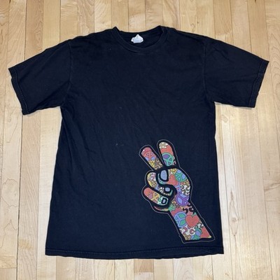 Ben & Jerry's Vintage Peace Love Ice Cream Black Short Sleeve T-Shirt Men's L