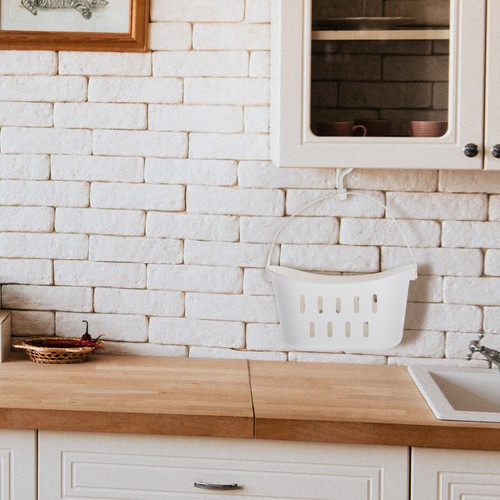 Bathroom Shower Basket Organizer Cabinet Plastic Storage Hanging Laundry - Bild 9 von 12