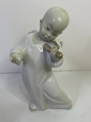 LLADRO 4536  Angel Boy Playing Violin 1971-1974 Retired MISSING BOW