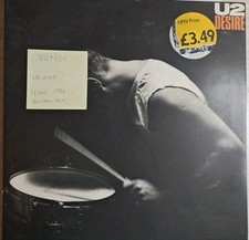 U2 Desire Vinyl Record 12" VG+/G+ 12ISG400 1988
