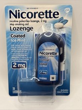Nicorette 2mg Stop Smoking Aid Lozenge, 20 Count, Ice Mint