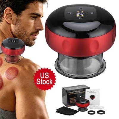 12-speed Sell Smart Electric Cupping Massage Device Suction Vacuum Scraping US