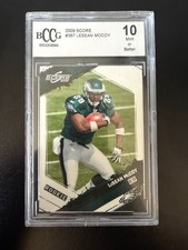 2009 LeSean McCoy SCORE Rookie Card BCCG 10. rookie card picture