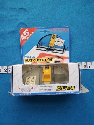 OLFA Mat Cutter 45 Degree Angle Bevel and Extra Blades Made in Japan