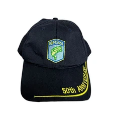 B.A.S.S. Bassmaster Bass Fishing Hat Cap Logo Embroidered 50th Anniversary