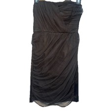 Forever 21 Party Dress Women Small Petite Black Mesh Mini Dress Fit Goth Y2K