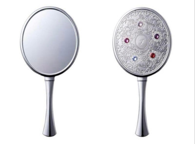 JILL STUART App-Exclusive Point Exchange Hand Mirror Cute Girl Silver NEW