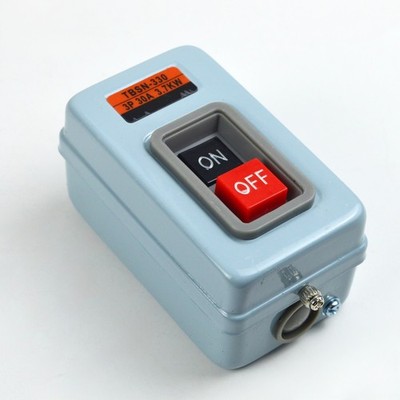 TBSN-330 Gray Metal Case 3P ON/OFF Push Button Switch 30A 3.7KW Kd *bn