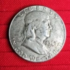 1963 Ben Franklin HALF DOLLAR, Silver Coin, Uncertified