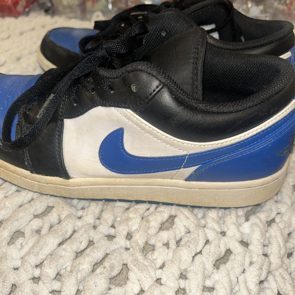 553558-140 Air Jordan masculino retrô 1 biqueira real alternativa baixa tamanho 10 - Imagem 4 de 4