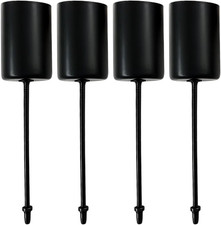 Kerzenhalter, Kerzenständer, Stabkerzenhalter, 4er Set Schwarz, Für Adventskranz
