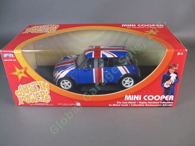 YEAH BABY Joy Ride 2001 Austin Powers Mini Cooper 18 Diecast Union Jack Car NIB
