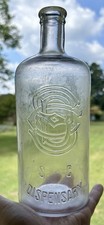Antique Quart Monogrammed South Carolina SC Dispensary Whiskey Bottle