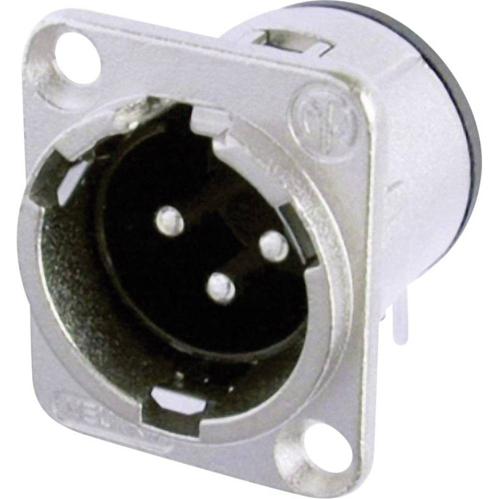Neutrik NC3MD-H XLR-Steckverbinder Flanschstecker Kontakte gewinkelt Polzahl 3 2590₽