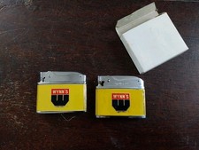 2 BRIQUETS ANCIENS PUBLICITAIRE WYNN S A GAZ NEUF DONT UN EN CARTON VINTAGE 1970