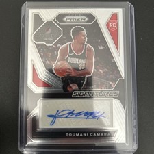 2023 Prizm Toumani Camara Base RC Signatures Auto - Blazers