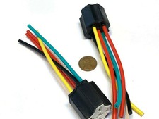 2 Pieces Ceramic 5 Pin DC 12V SPDT Automotive Car Wiring Harness Bosch Relay