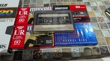 Maxell Memorex TDK Cassette Tapes Assorted Audio Recording Bundle