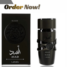 Asad Elixir by Lattafa, 3.4 oz EDP Spray for Men