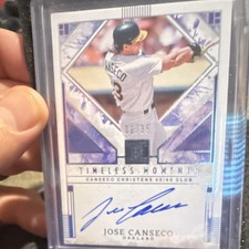 Panini 2025 Impeccable Baseball Jose Canseco Timeless Moments Auto #TMS-JC 01/35