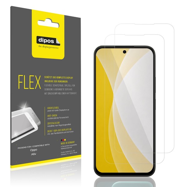 2X 3D Full Cover Schutzfolie FüR Oppo A6V Panzerfolie Anti-Shock Display Folie-image