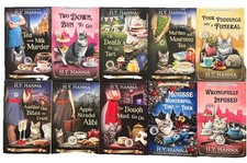 10 Book Lot - Oxford Tea Room Mystery H.Y. Hanna Cozy British Cat Mystery