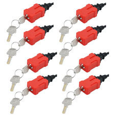 Cord Plug Lockout Device for Cord, 8 Pack Plug Locking Safety Lock, Keyed Diffe