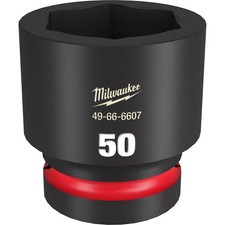 Milwaukee Impact Socket 1In Drive 50Mm Standard 6 Point