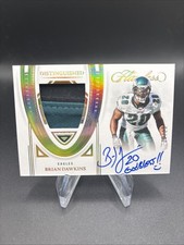 2022 Flawless Brian Dawkins Patch Auto Game Worn 25/25 “God Bless” Inscription