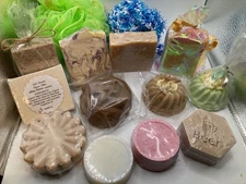 Bulk Homemade Assorted "Variety" Sample & Travel Size Soap - Lot 12 Bars