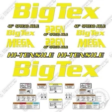 Fits Big Tex 22GN Decal Kit Dual Trailer Decals - 7 YEAR OUTDOOR 3M VINYL!