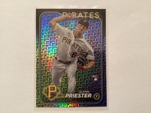 Quinn Priester 2024 Topps Series 1 Holiday Rookie Card # 93 Pirates