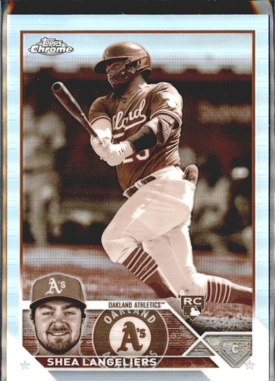 2023 Topps Chrome #175 Shea Langeliers Sepia Refractors