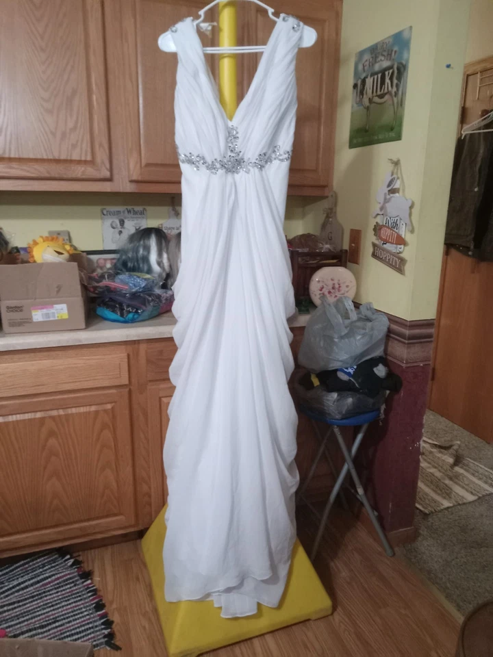 Vestido de novia Venus drapeado Foto 2 de 2