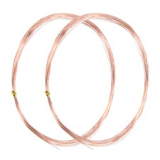 2-Rolls 99.9 Soft Copper Wire, 27 Gauge 16FT Pure Copper Wire 0.35mm, 5M Each 
