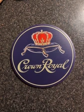 Crown Royal Whiskey Round Metal Sign New