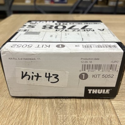 Thule 5052 Evo Clamp/Edge Clamp Roof Rack Fit Kit 4-Pc KIA Rio 4 & Rio 5 KIT43
